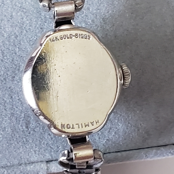 Vintage Lady Hamilton 14K Biggs White Gold Watch - Picture 13 of 16